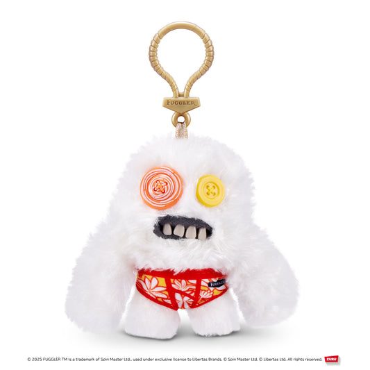 Fuggler Sasquouche Key Ring, White (Budgie Series)