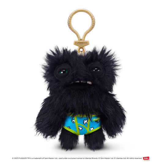 Fuggler Wide Eye Black Key Ring (Budgie Series)