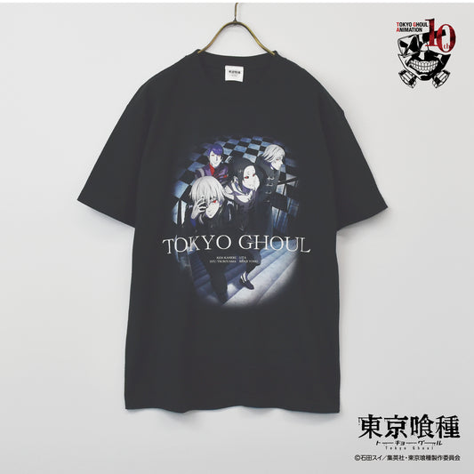 TV anime "Tokyo Ghoul" group short-sleeved T-shirt
