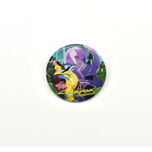 Cyberpunk: Edgerunners 54mm Can Badge (David & Lucy)
