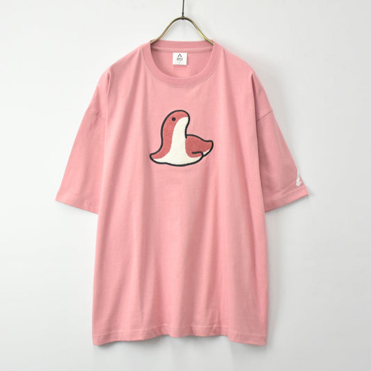 APEX LEGENDS ™ 【エーペックスレジェンズ】 うさぎメン サガラ刺繍 Tシャツ ゆったりサイズ(レッド)