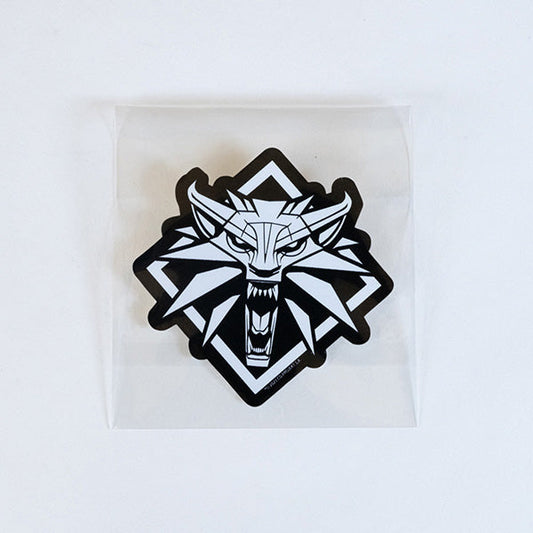 The Witcher 3 Die-Cut Sticker (Wolf Medallion One-Color Ver.)