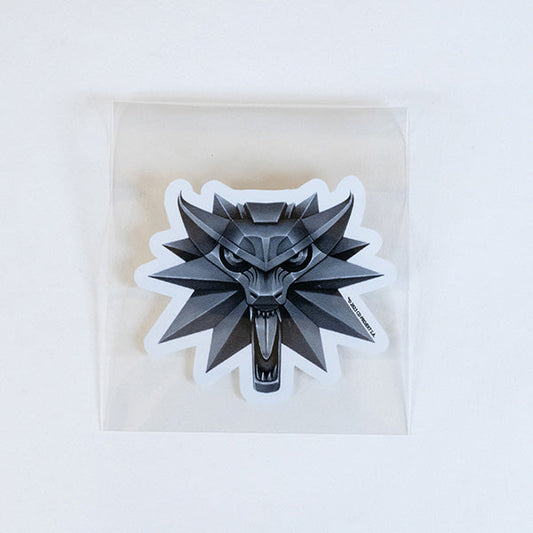 The Witcher 3 Die-Cut Sticker (Wolf Medallion)