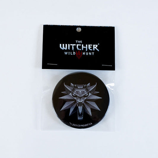 The Witcher 3 54mm Can Badge (Wolf Medallion)