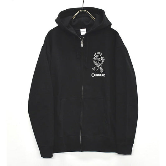 CUPHEAD Ghost Cuphead & Mugman Zip Hoodie