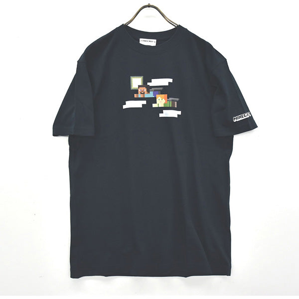 MINECRAFT 【マインクラフト】 スティーブ＆アレックスTシャツ – BLACK