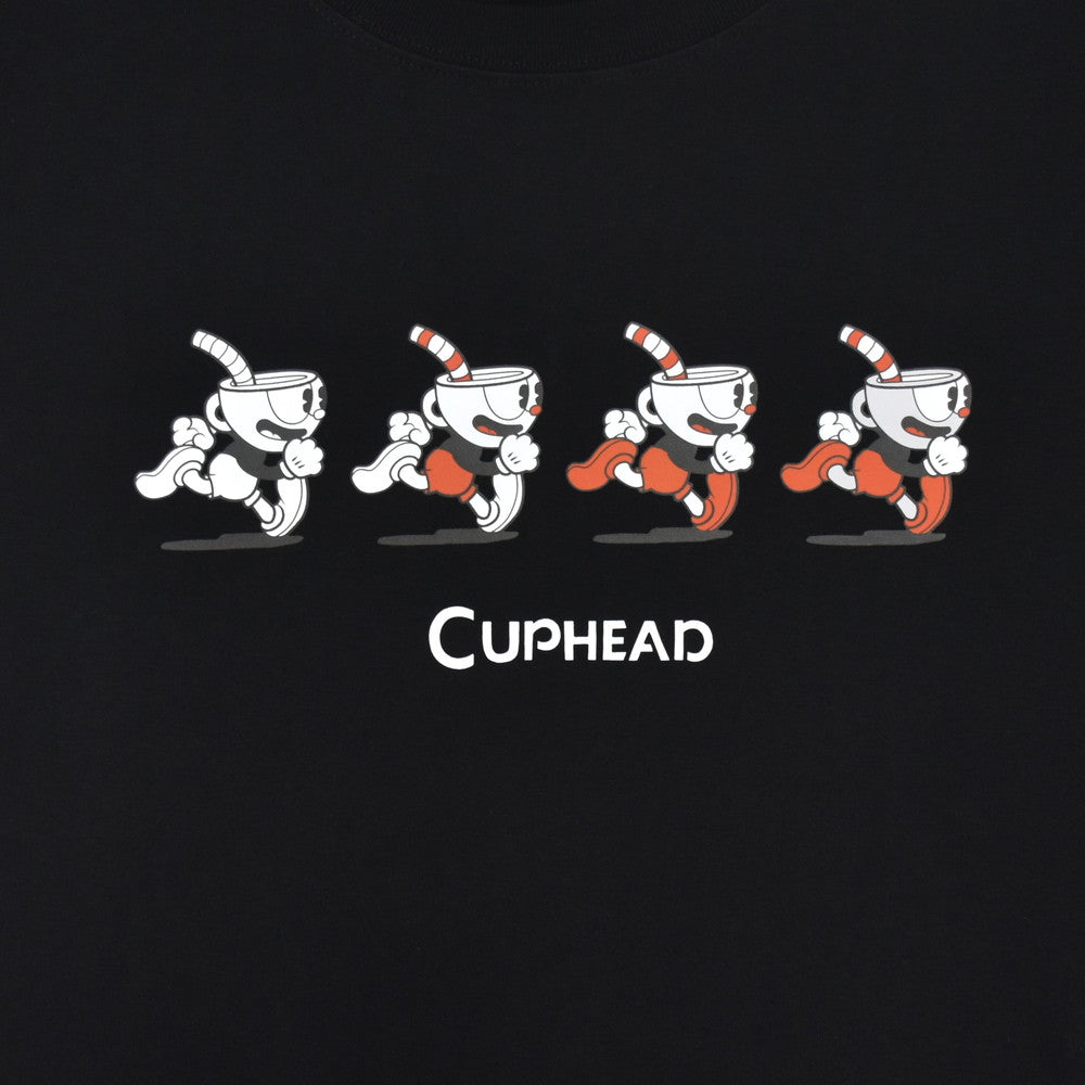 CUPHEAD【カップヘッド】 カップヘッド横スクロール　Tシャツ