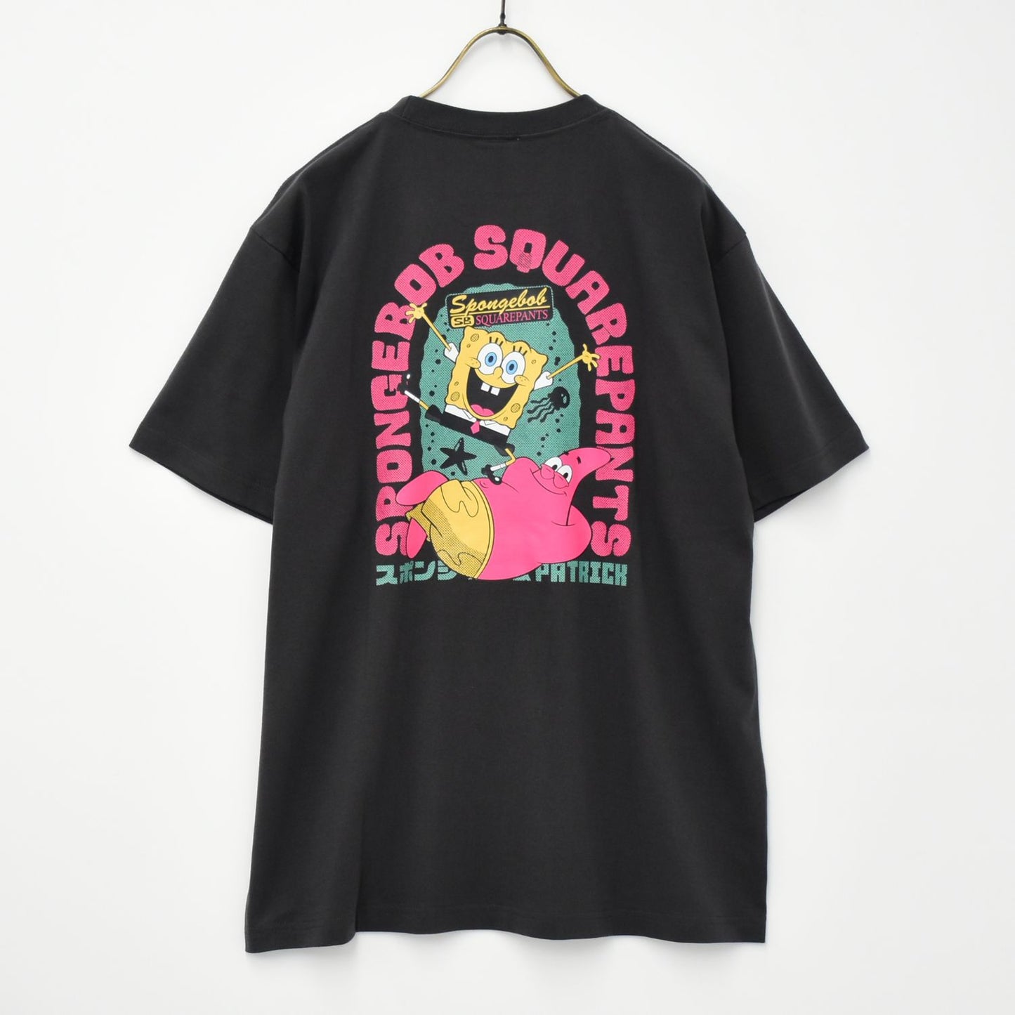 SpongeBob Let's Kick It! Printed T-Shirt – 【公式】 BLACK BALLOON