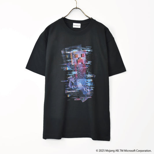 MINECRAFT【マインクラフト】 グリッチデザイン クリーパー Tシャツ