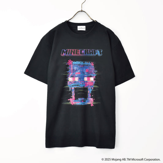 MINECRAFT【マインクラフト】 グリッチデザイン エンダーマン Tシャツ