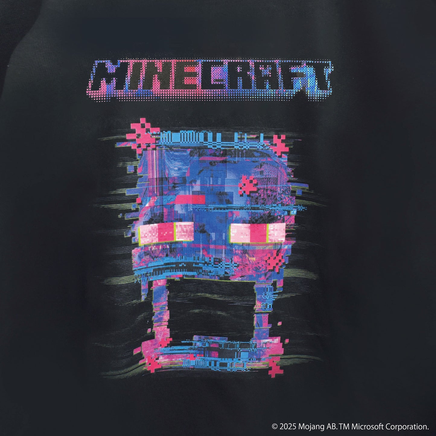 MINECRAFT【マインクラフト】 グリッチデザイン エンダーマン Tシャツ