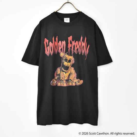 【11月末より順次発送】Five Nights at Freddy's【ファイブ・ナイツ・アット・フレディーズ】 ゴールデンフレディ Tシャツ