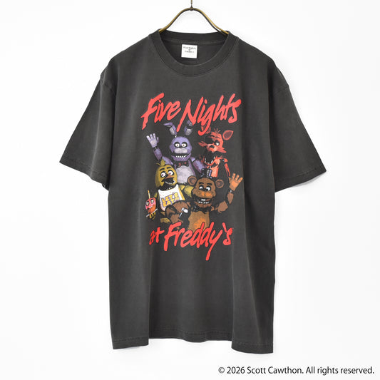 【11月末より順次発送】Five Nights at Freddy's【ファイブ・ナイツ・アット・フレディーズ】 ヴィンテージ調Tシャツ