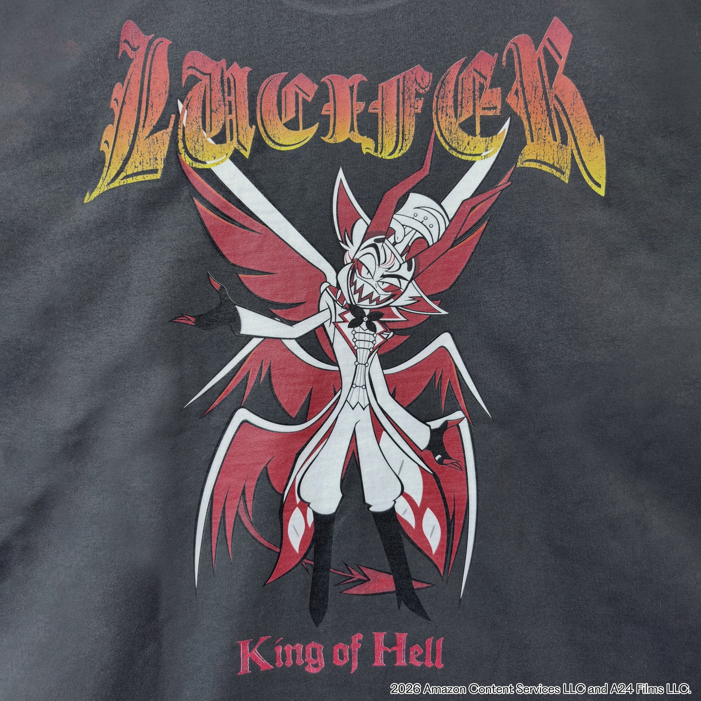 HAZBIN HOTEL 【ハズビンホテル】 ルシファー "KING OF HELL" Tシャツ