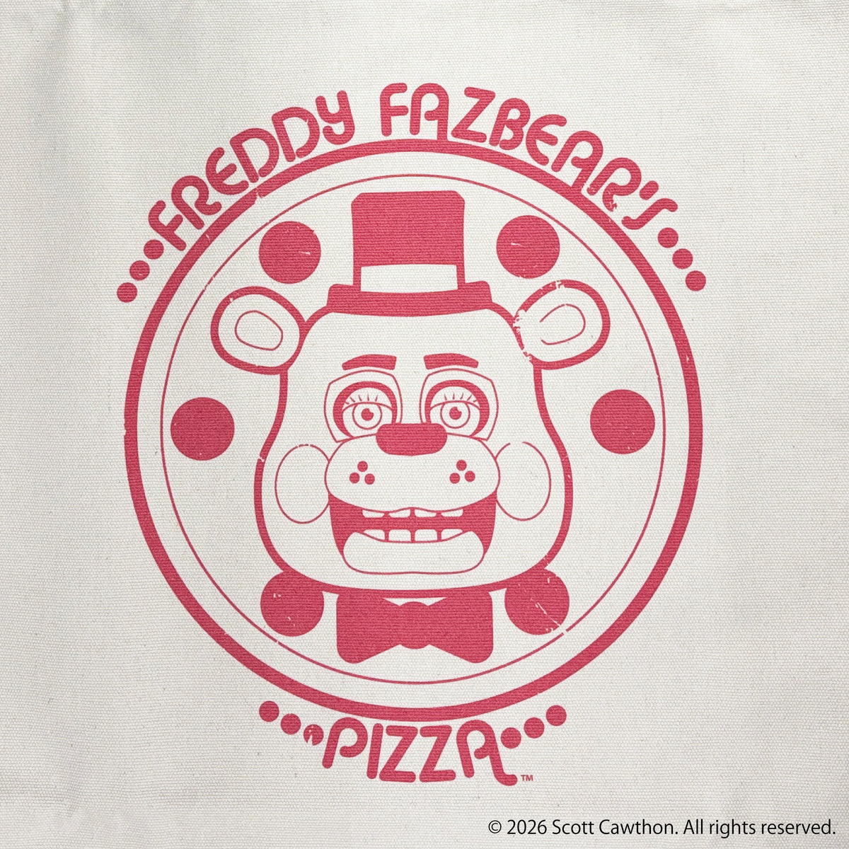 【11月末より順次発送】 Five Nights at Freddy‘s【ファイブ・ナイツ・アット・フレディーズ】 フレディ・ファズベアーズ・ピザ トートバッグ