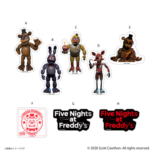 【11月末より順次発送】 Five Nights at Freddy's【ファイブ・ナイツ・アット・フレディーズ】 ダイカットステッカー