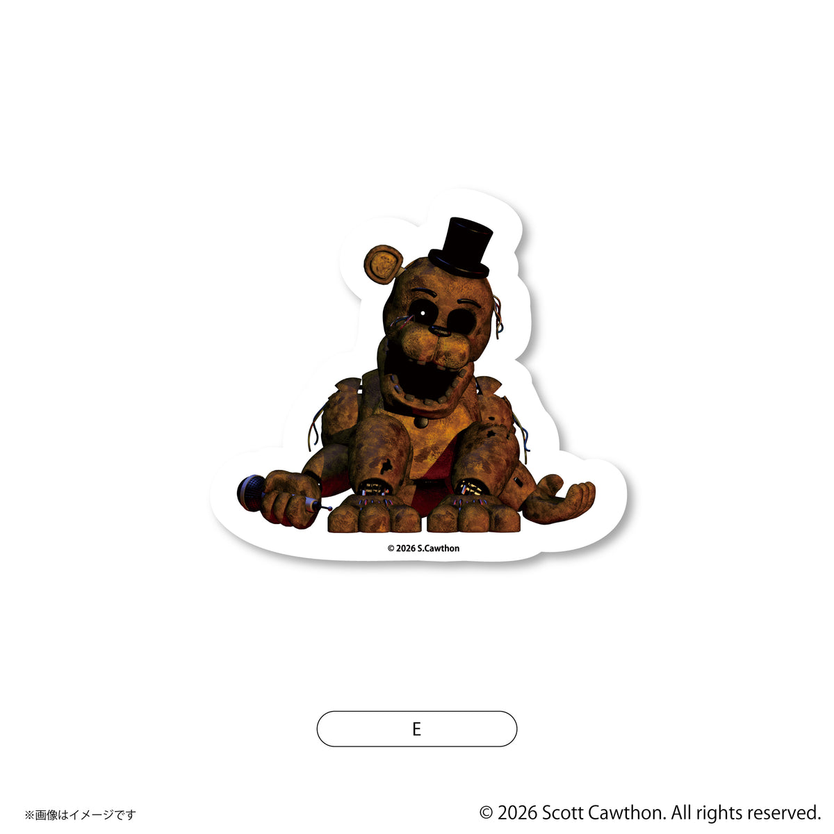 【11月末より順次発送】 Five Nights at Freddy's【ファイブ・ナイツ・アット・フレディーズ】 ダイカットステッカー