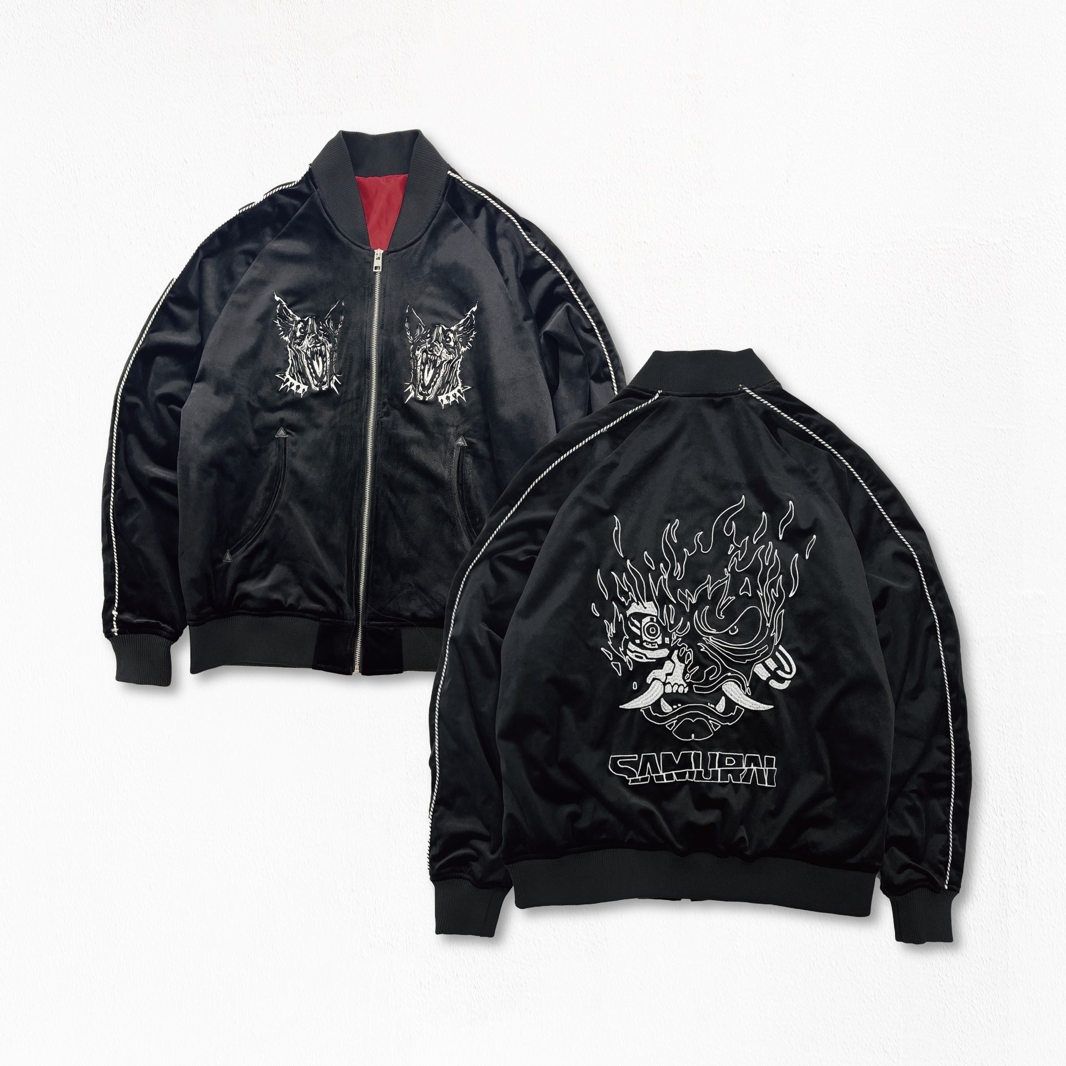 dk21 3代目 彫よし スカジャン ベロア 黒 虎 × 不動明王 メンズXL dk21 3代目 彫よし スカジャン ベロア 黒 虎 × 不動明王 メンズXL