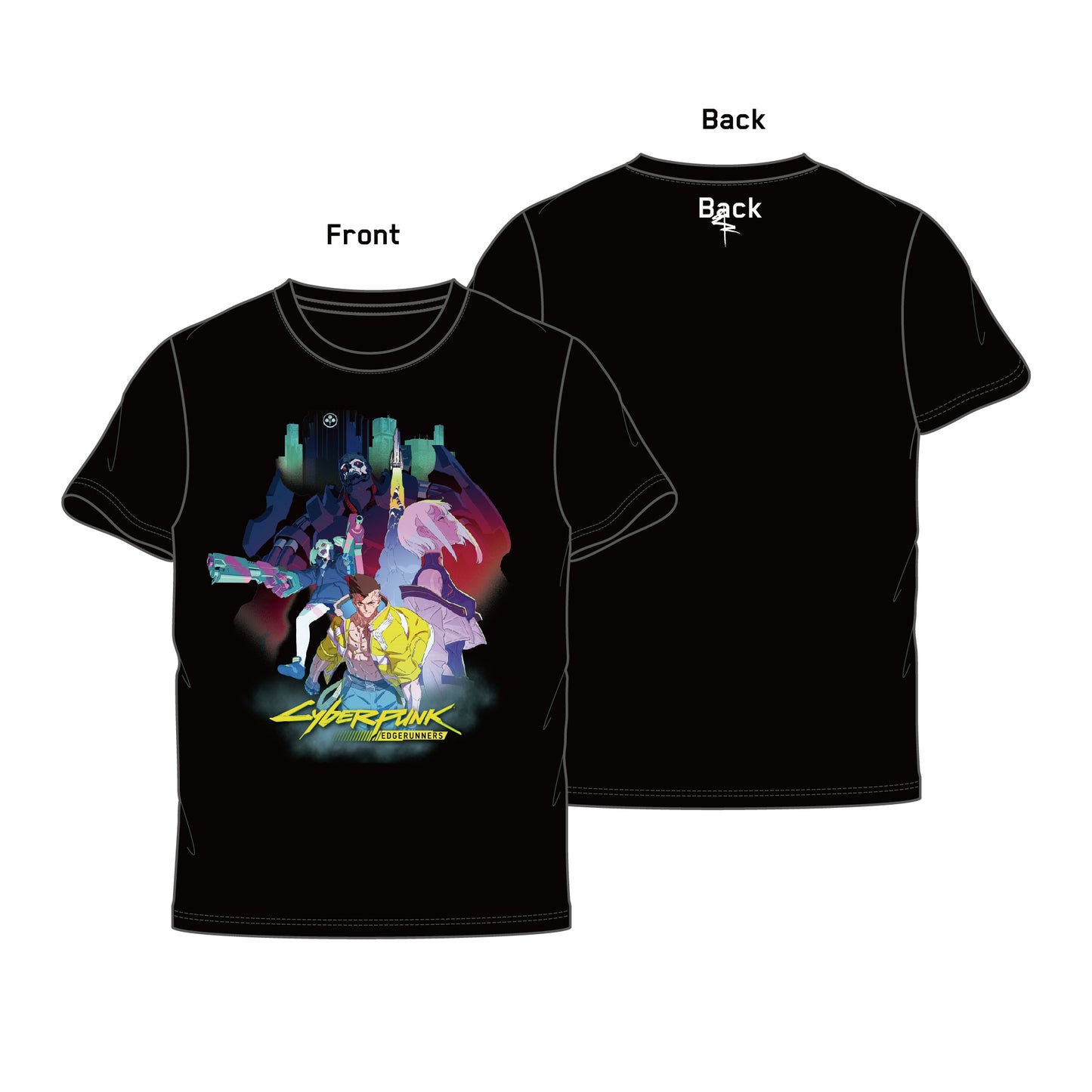 Cyberpunk: Edgerunners 【サイバーパンク: エッジランナーズ】 エッジランナー集合Tシャツ