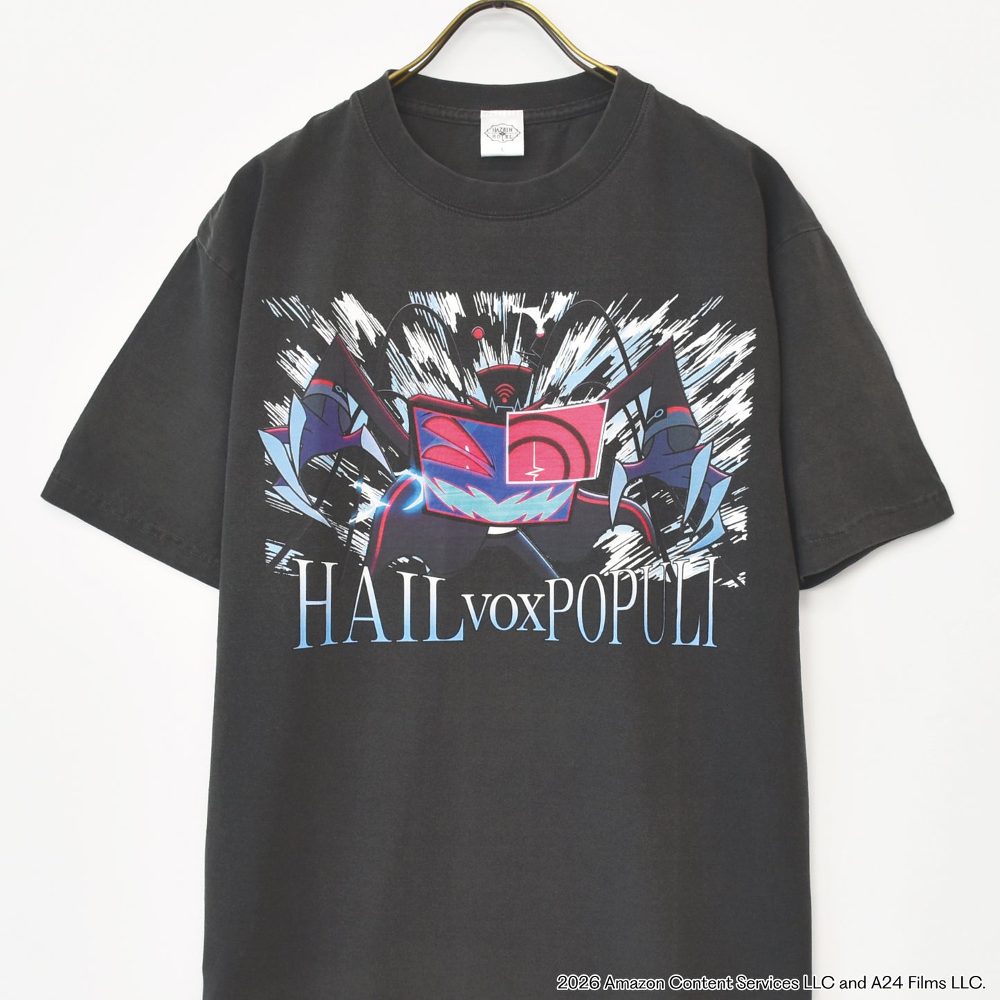HAZBIN HOTEL "HAIL VOX POPULI" Vintage style T-shirt