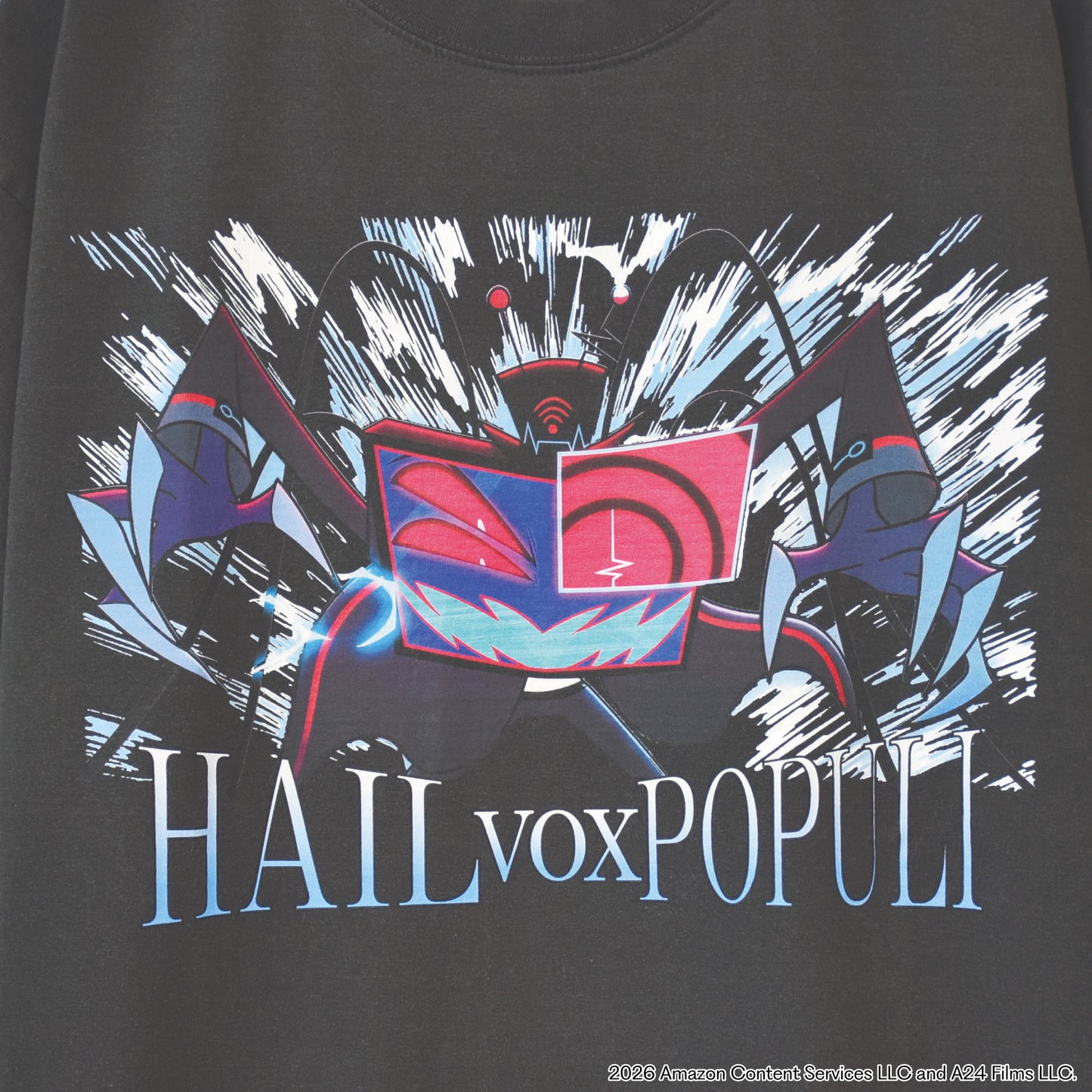 HAZBIN HOTEL "HAIL VOX POPULI" Vintage style T-shirt