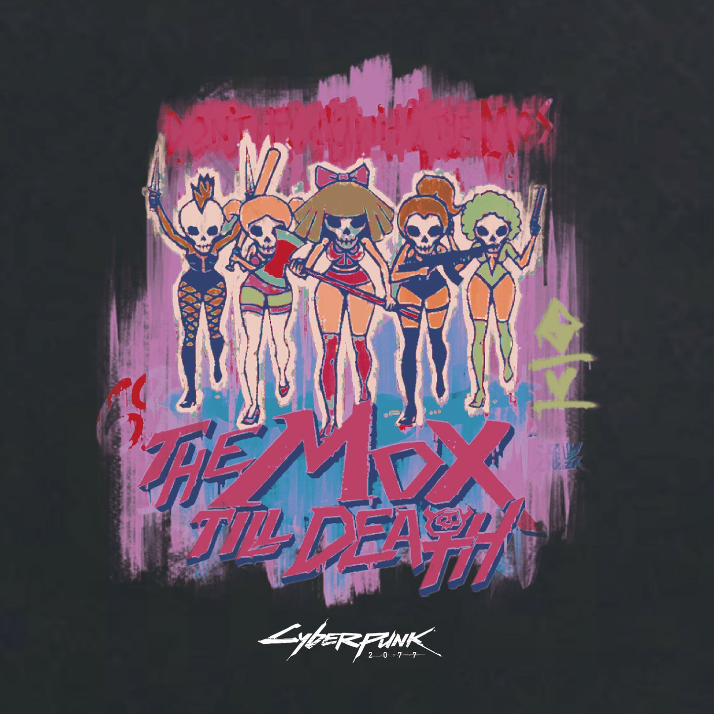 Cyberpunk 2077【サイバーパンク2077】モックス ヴィンテージ調Tシャツ