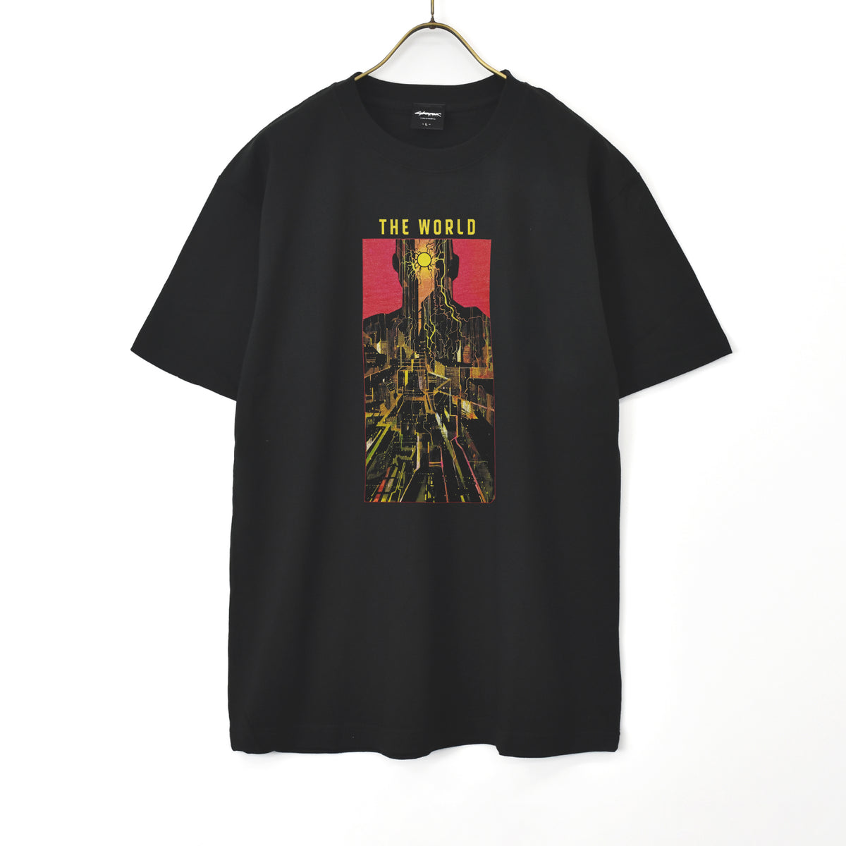 【11月末より順次発送】 Cyberpunk 2077【サイバーパンク2077】 タロットカード "THE WORLD" Tシャツ