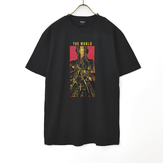 【11月末より順次発送】 Cyberpunk 2077【サイバーパンク2077】 タロットカード "THE WORLD" Tシャツ