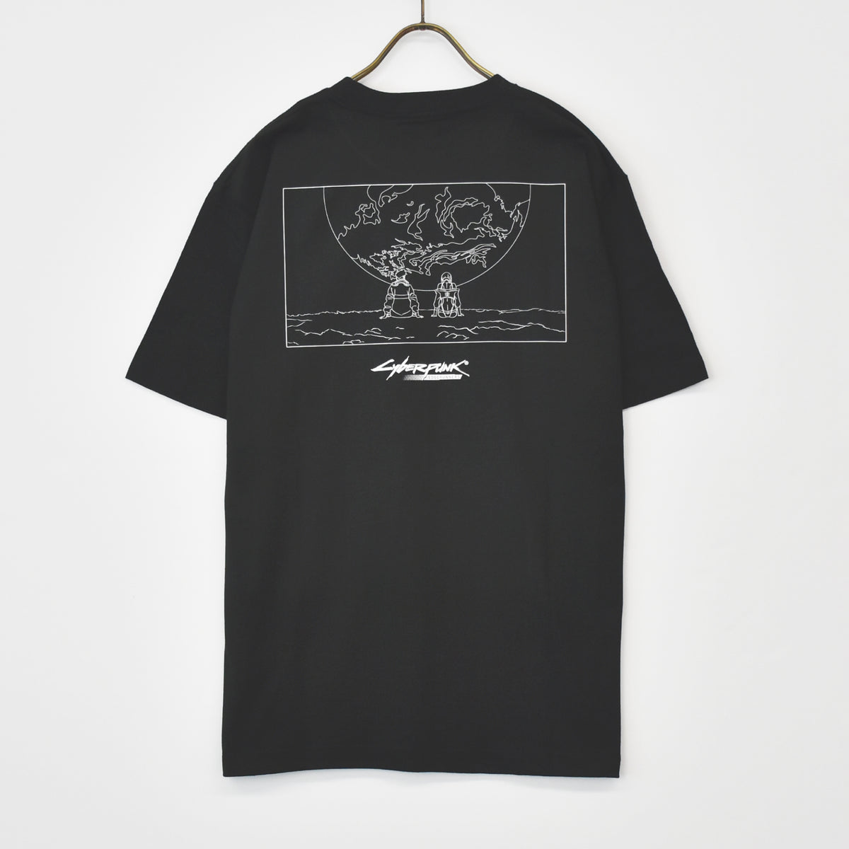 【11月末より順次発送】 Cyberpunk: Edgerunners【サイバーパンク: エッジランナーズ】 シルエット ムーン Tシャツ (ブラック)