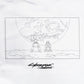 【11月末より順次発送】 Cyberpunk: Edgerunners【サイバーパンク: エッジランナーズ】 シルエット ムーン Tシャツ (ホワイト)