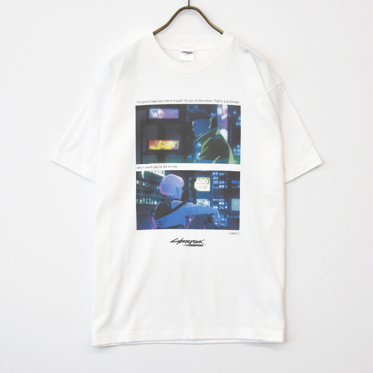 【11月末より順次発送】 Cyberpunk: Edgerunners【サイバーパンク: エッジランナーズ】 "FLY YOU TO THE MOON" Tシャツ