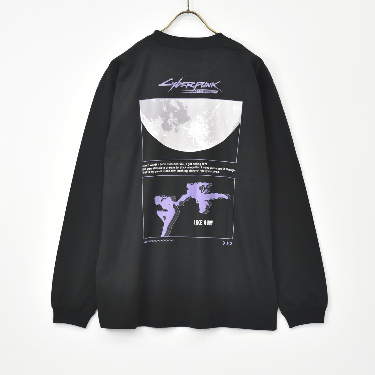 【11月末より順次発送】 Cyberpunk: Edgerunners【サイバーパンク: エッジランナーズ】 LIKE A BOY ロングTシャツ