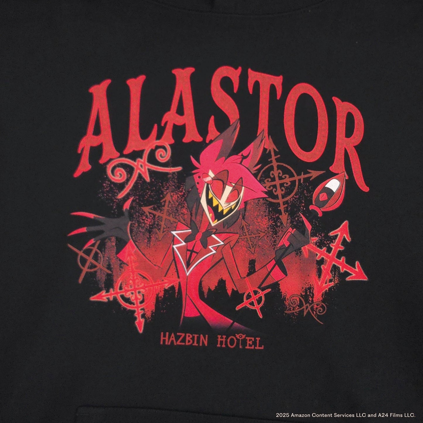 HAZBIN HOTEL Alastor Back Print Pullover Hoodie
