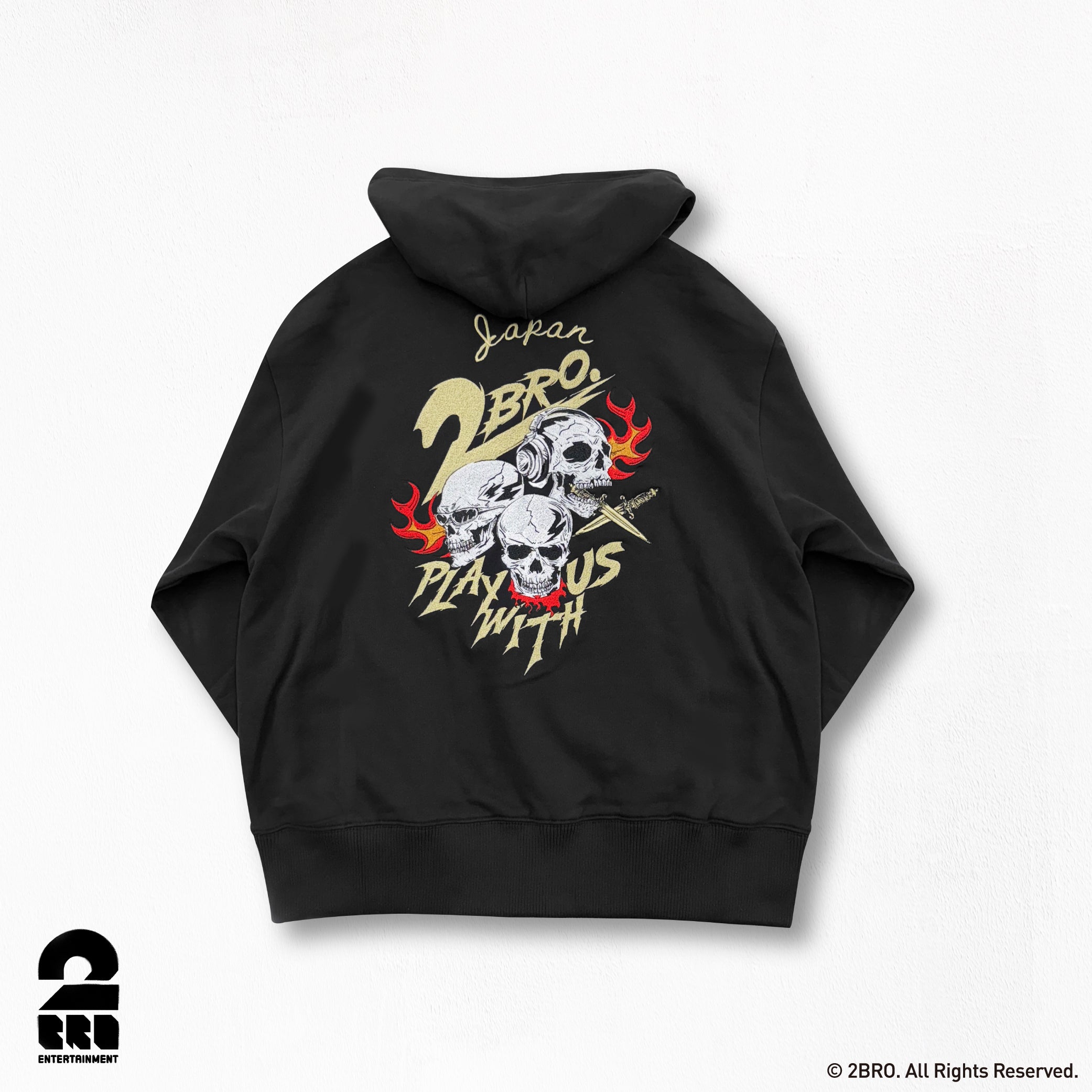 12月中お届け予定】2BRO. 【ツーブロ】刺繍 フルジップパーカー