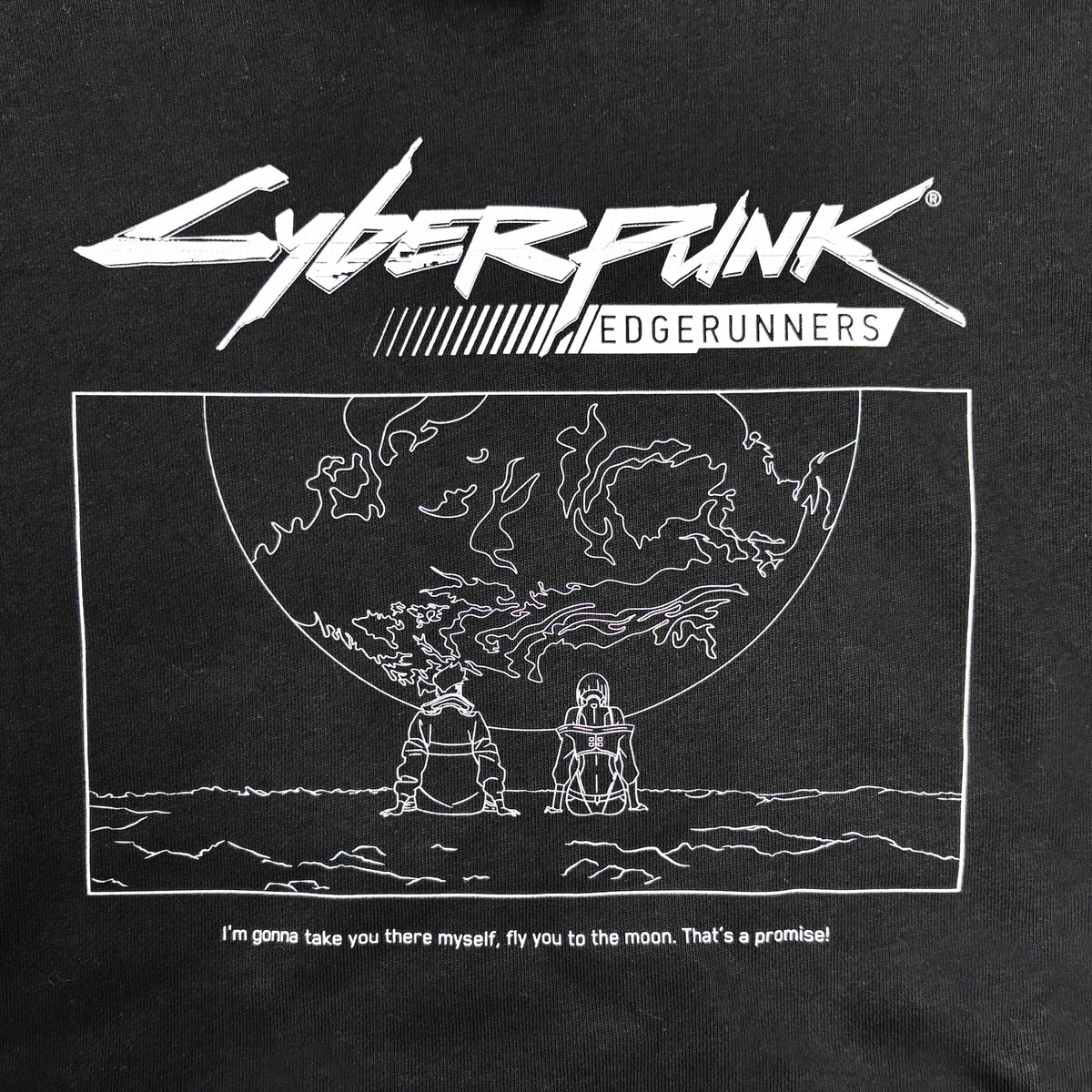 【11月末より順次発送】 Cyberpunk: Edgerunners【サイバーパンク: エッジランナーズ】 シルエット ムーン プルパーカー