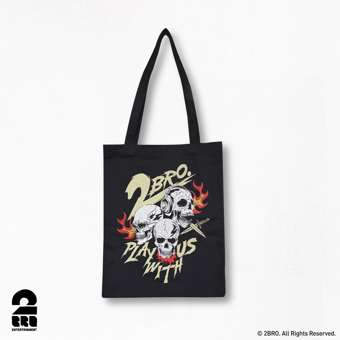 2BRO. 【ツーブロ】 刺繍トートバッグ