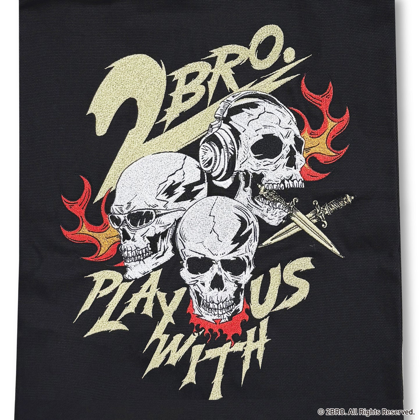 2BRO. 【ツーブロ】 刺繍トートバッグ