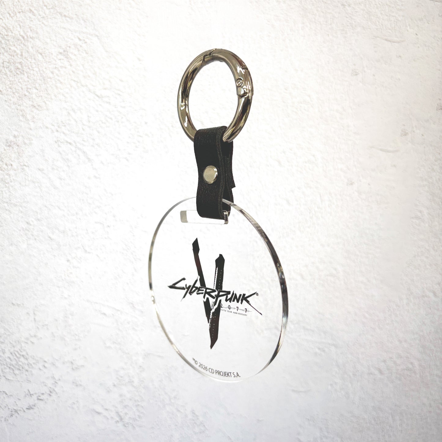 Cyberpunk 2077【サイバーパンク2077】5周年ロゴ カラビナ付アクリルキーホルダー