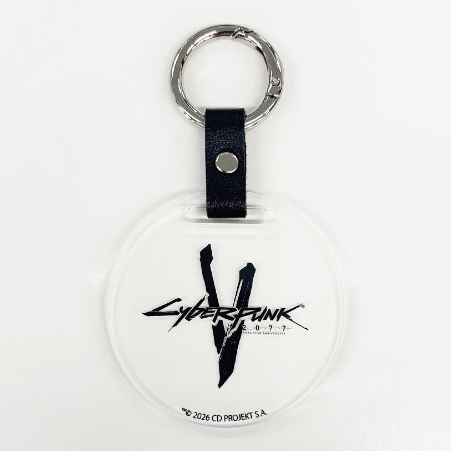 Cyberpunk 2077【サイバーパンク2077】5周年ロゴ カラビナ付アクリルキーホルダー