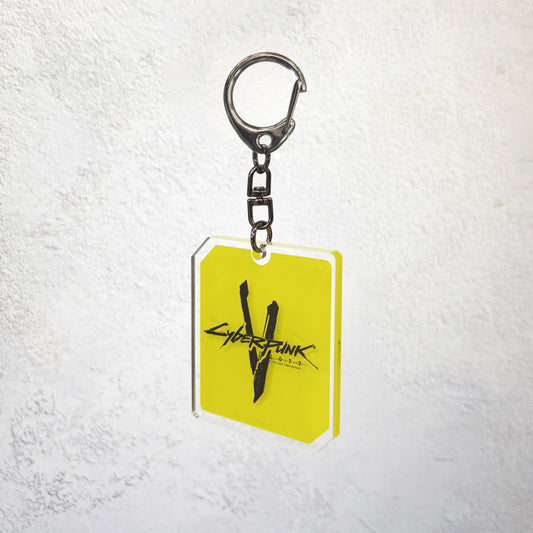 Cyberpunk 2077【サイバーパンク2077】5周年ロゴアクリルキーホルダー