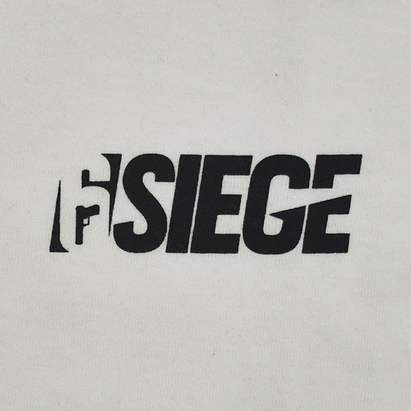 6SIEGE 【シックスシージ】 袖ロゴロングTシャツ ホワイト