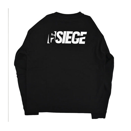 6SIEGE 【シックスシージ】 バックロゴロングTシャツ ブラック