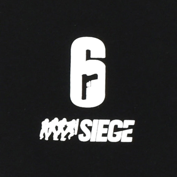 6SIEGE 【シックスシージ】 バックロゴプルパーカー ブラック