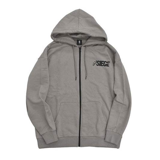 6SIEGE 【シックスシージ】 ロゴフルZIPプルパーカー ベージュ