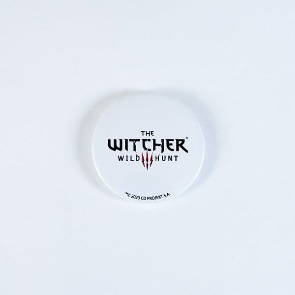 The Witcher 3 【ウィッチャー3】  54mm缶バッジ（ロゴ白）